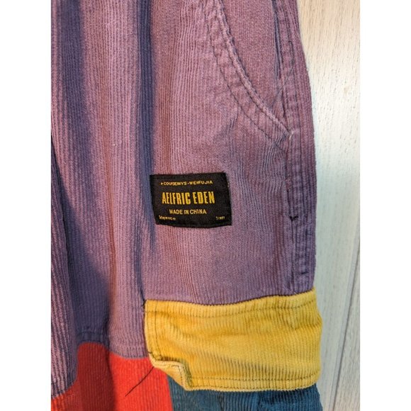 COURSEMYS AELFRIC EDEN Corduroy Patchwork Color Block Cargo Pants M 25” Waist - Picture 5 of 12